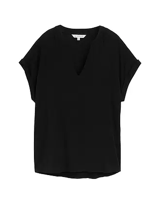 TOM TAILOR | T-shirt blouse | schwarz